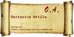 Osztovics Attila névjegykártya